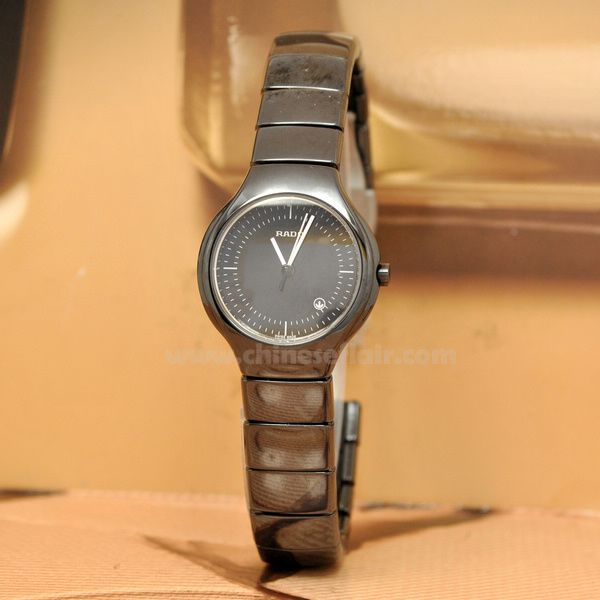 Replica Rado Ceramica Ladies Black Dial Watch